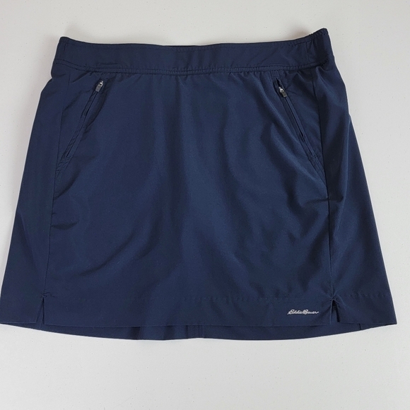Eddie Bauer Navy Rainer Classic Nylon Hiking/Pickleball Active Skirt/Skort Sz M - Picture 3 of 11